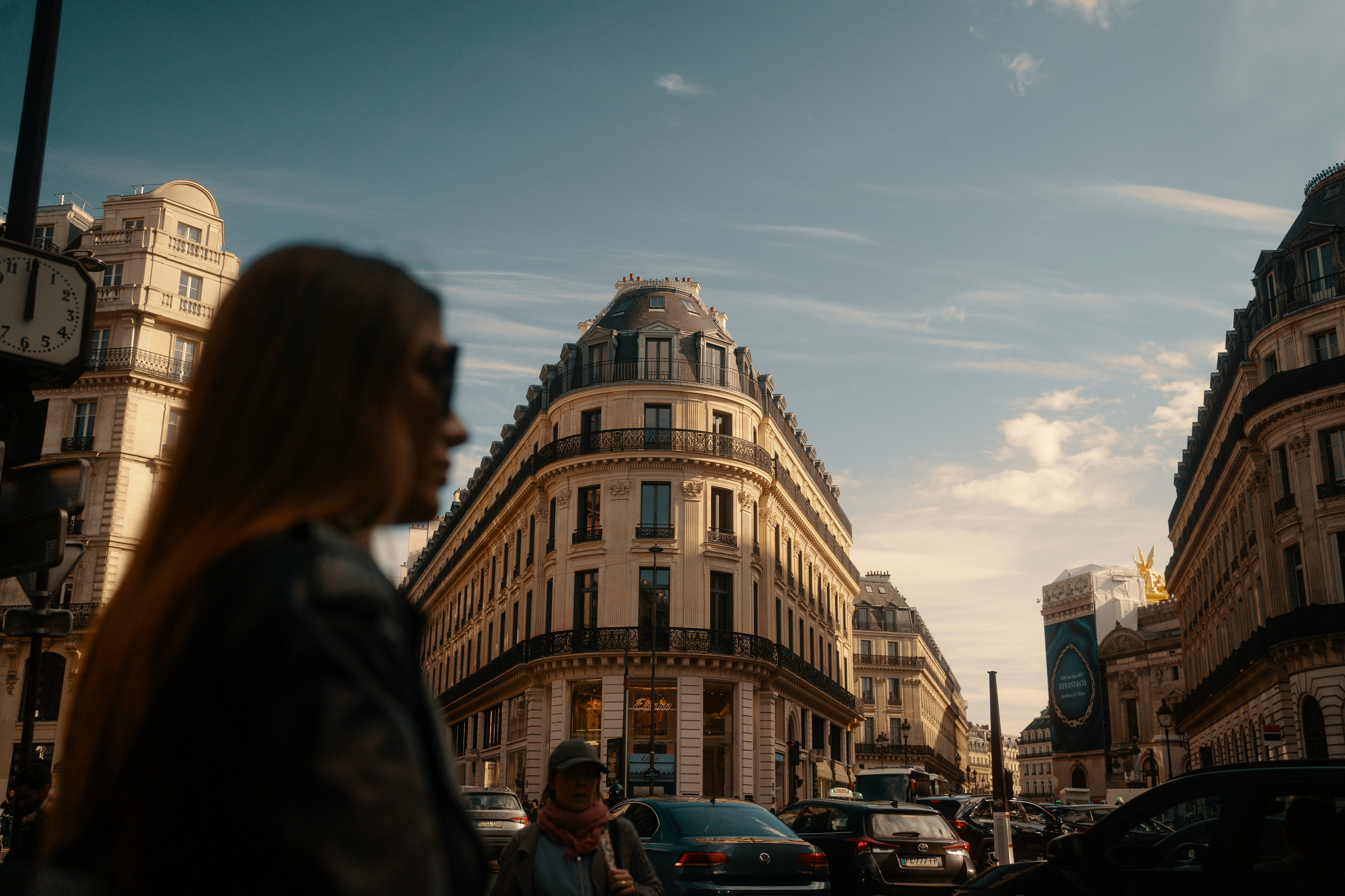 Paris street scene after applying cinematic LUT